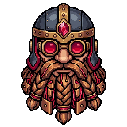MechaRuby Clockwork Dwarf Mascot